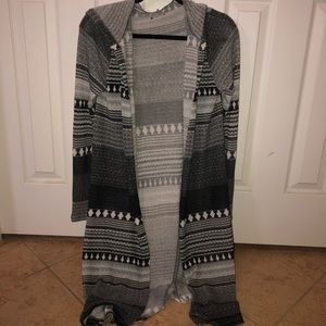 Junior hooded long sleeved sweater